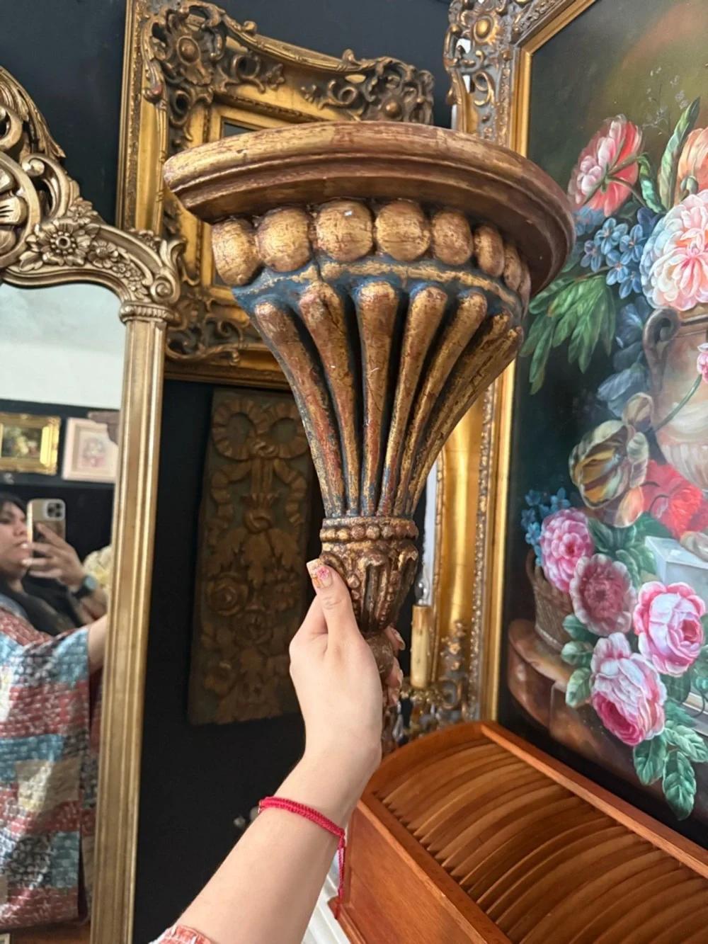 Large wood shelf